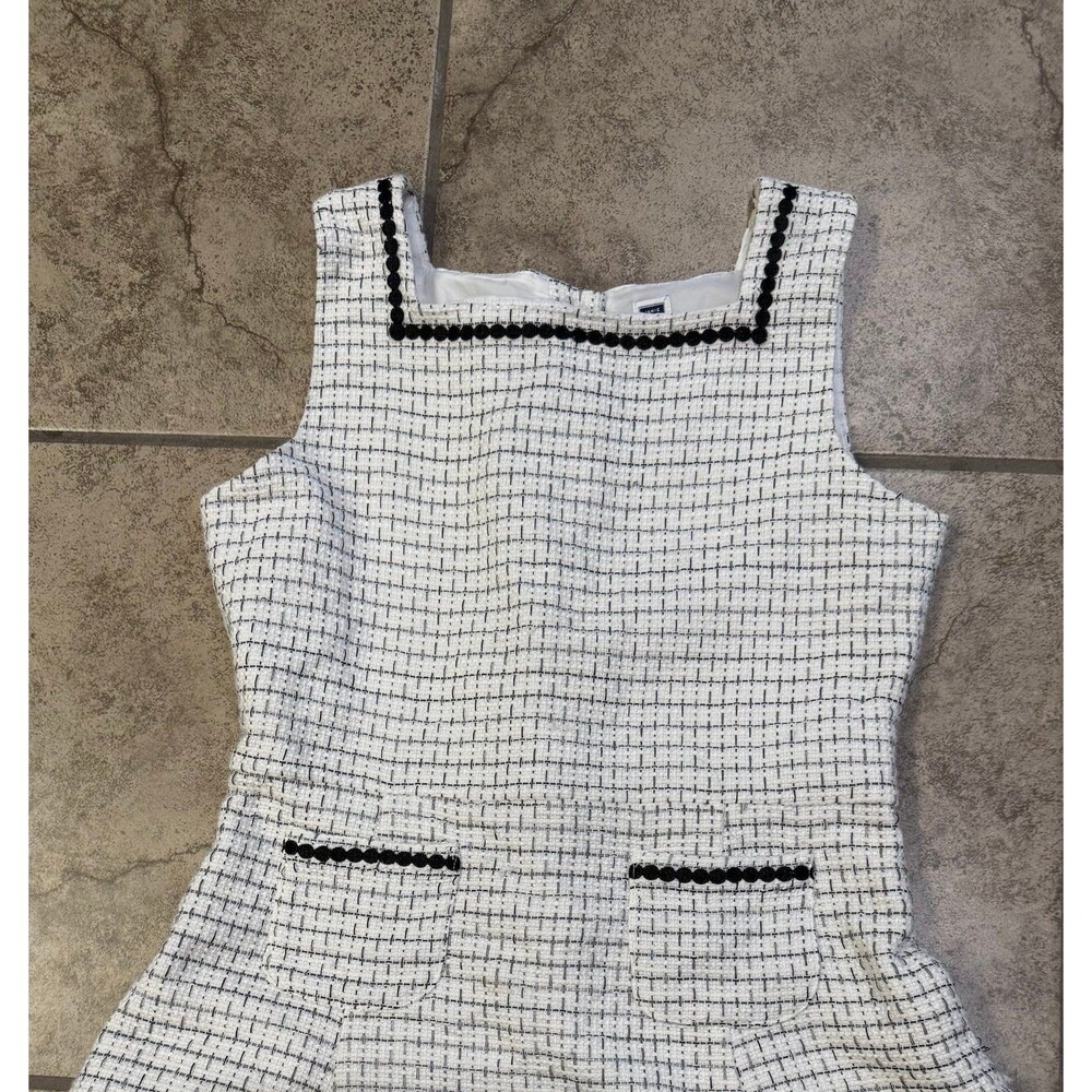 Janie and Jack Tweed Shift Dress Size 12 from the black and white belle line - Picture 2 of 8